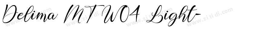 Delima MT W04 Light字体转换